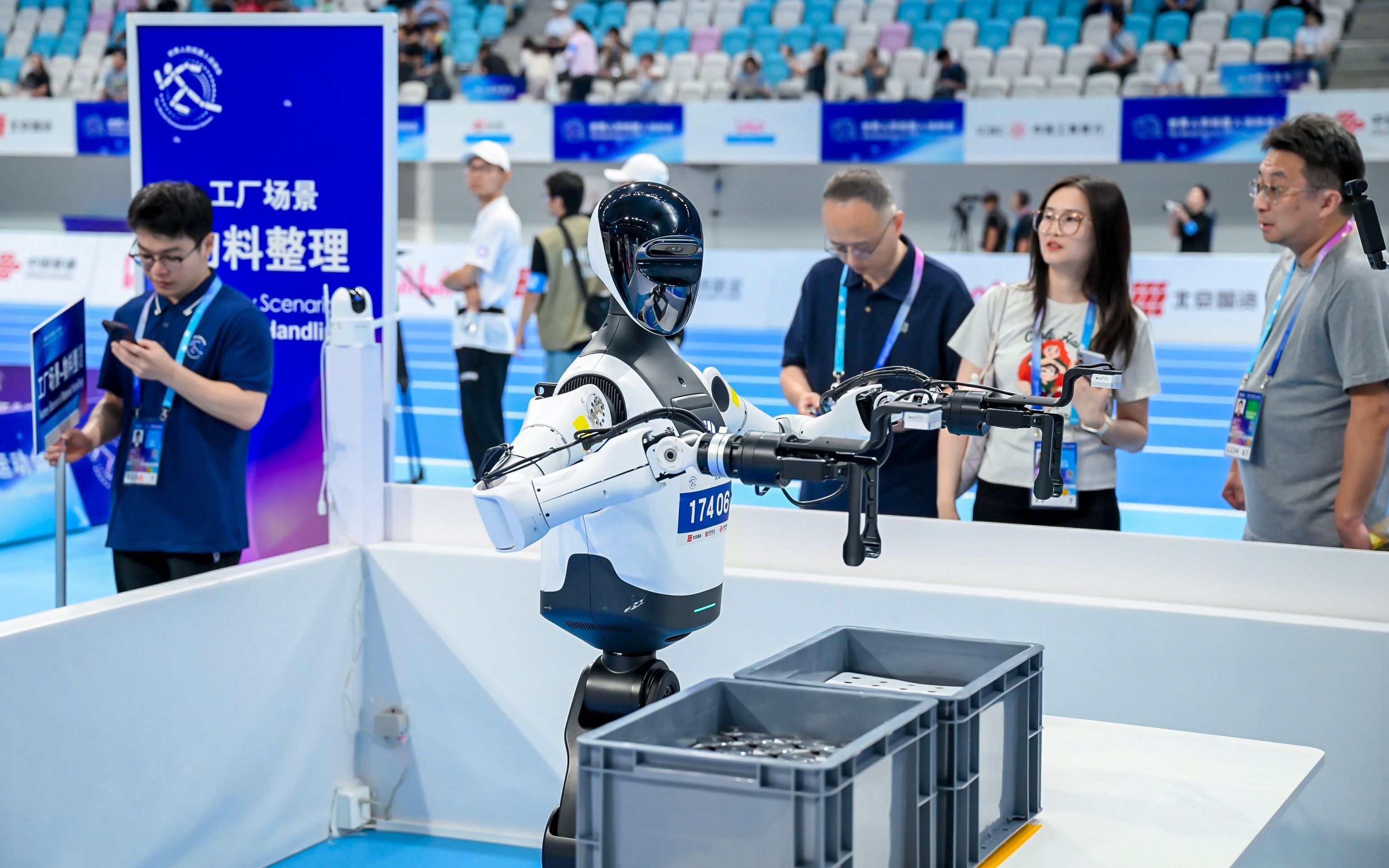 项目中以, 从物料架的, 北京人形机